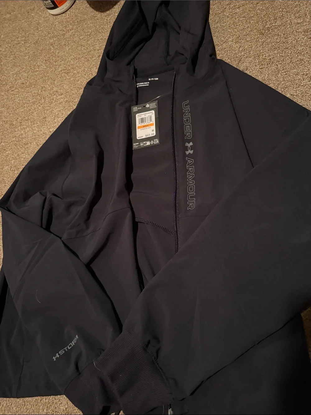 Under Armour Black Storm Full-Zip Hoodie - Picture 4 of 5